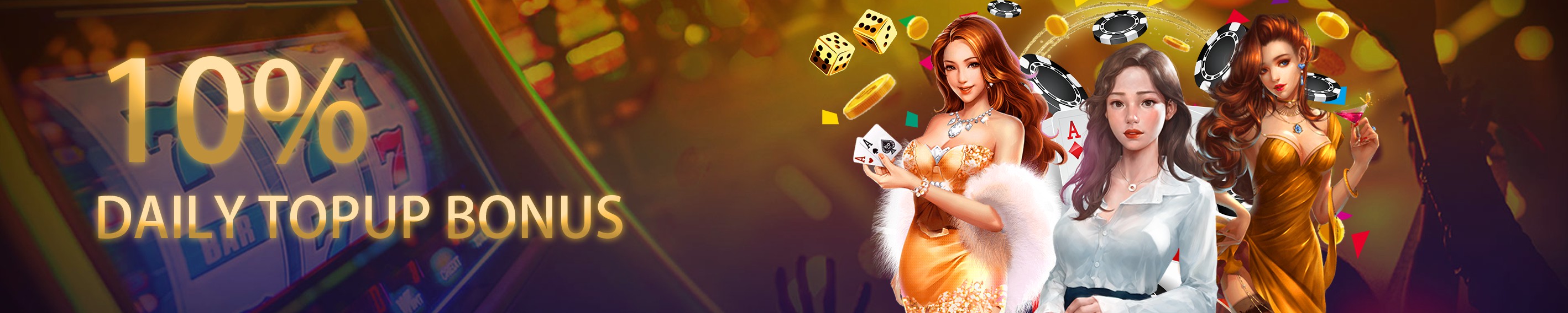 10% DAILY DEPOSIT BONUS — SLOTS