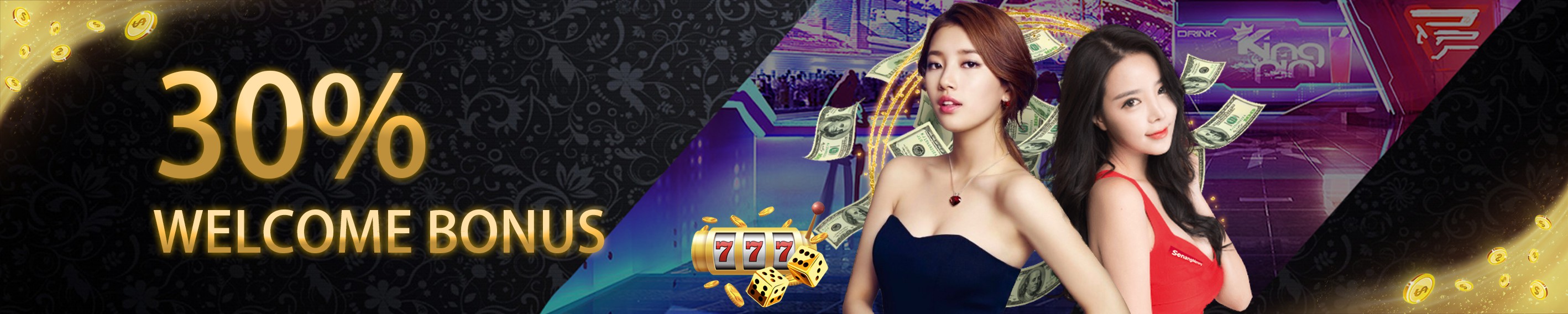 30% WELCOME BONUS — LIVE CASINO